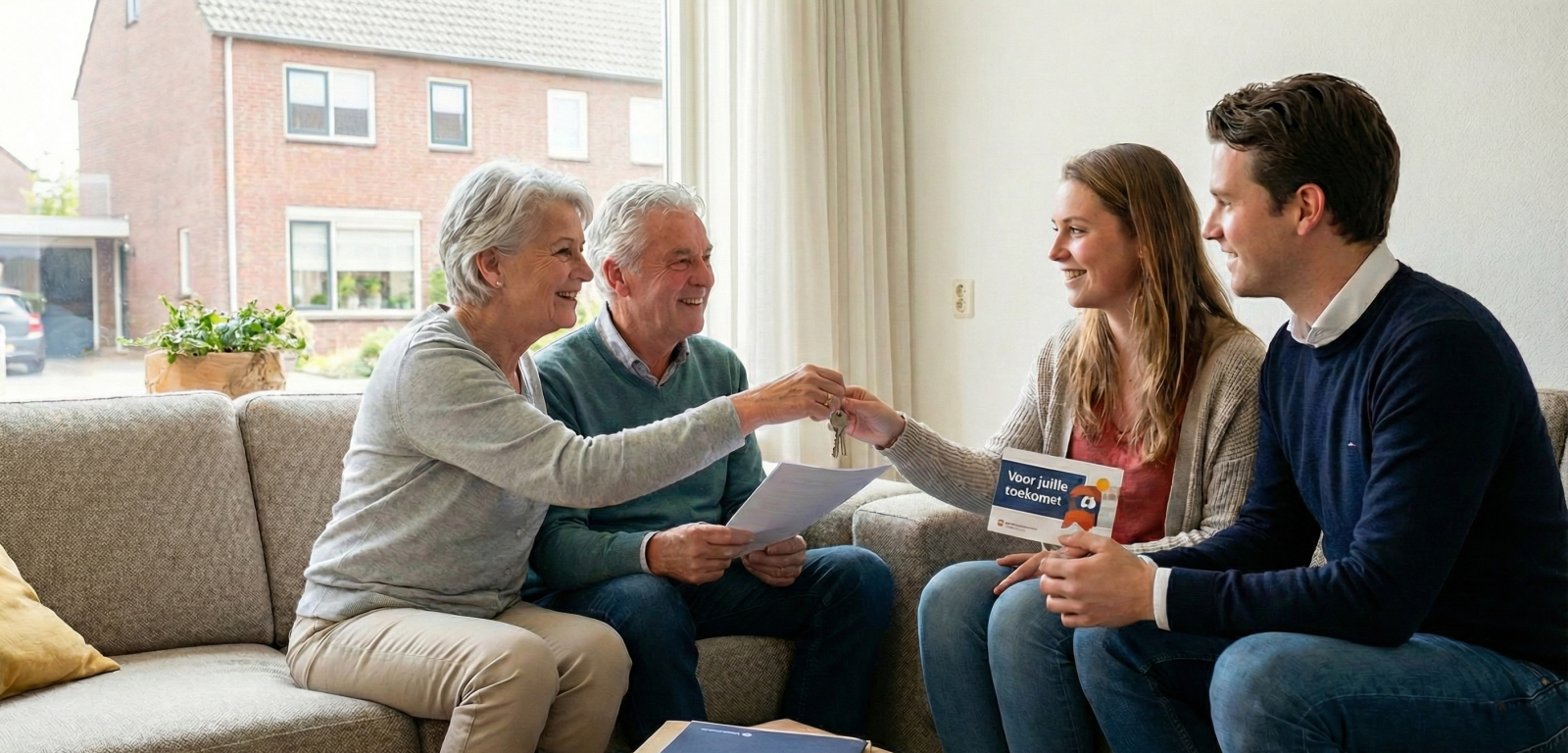 Seniorenhypotheek om geld te schenken aan de kinderen